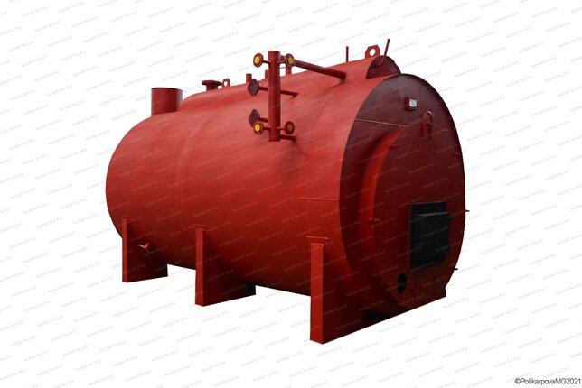 Паровой угольный котел 1.0 тонн в час с температурой 170 С